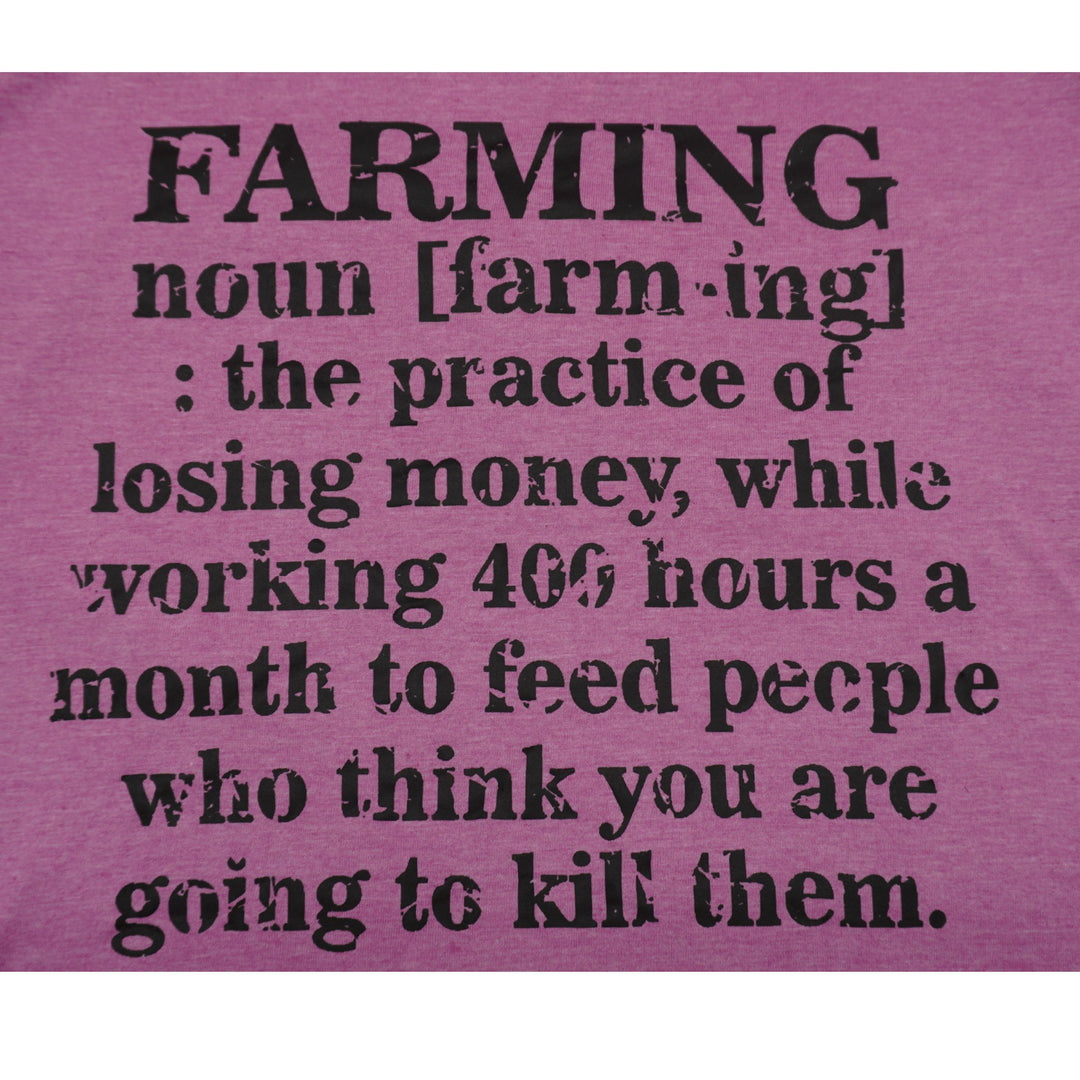 Farming Noun T-Shirt | Heather Steel Blue | Pretty and Fabulous