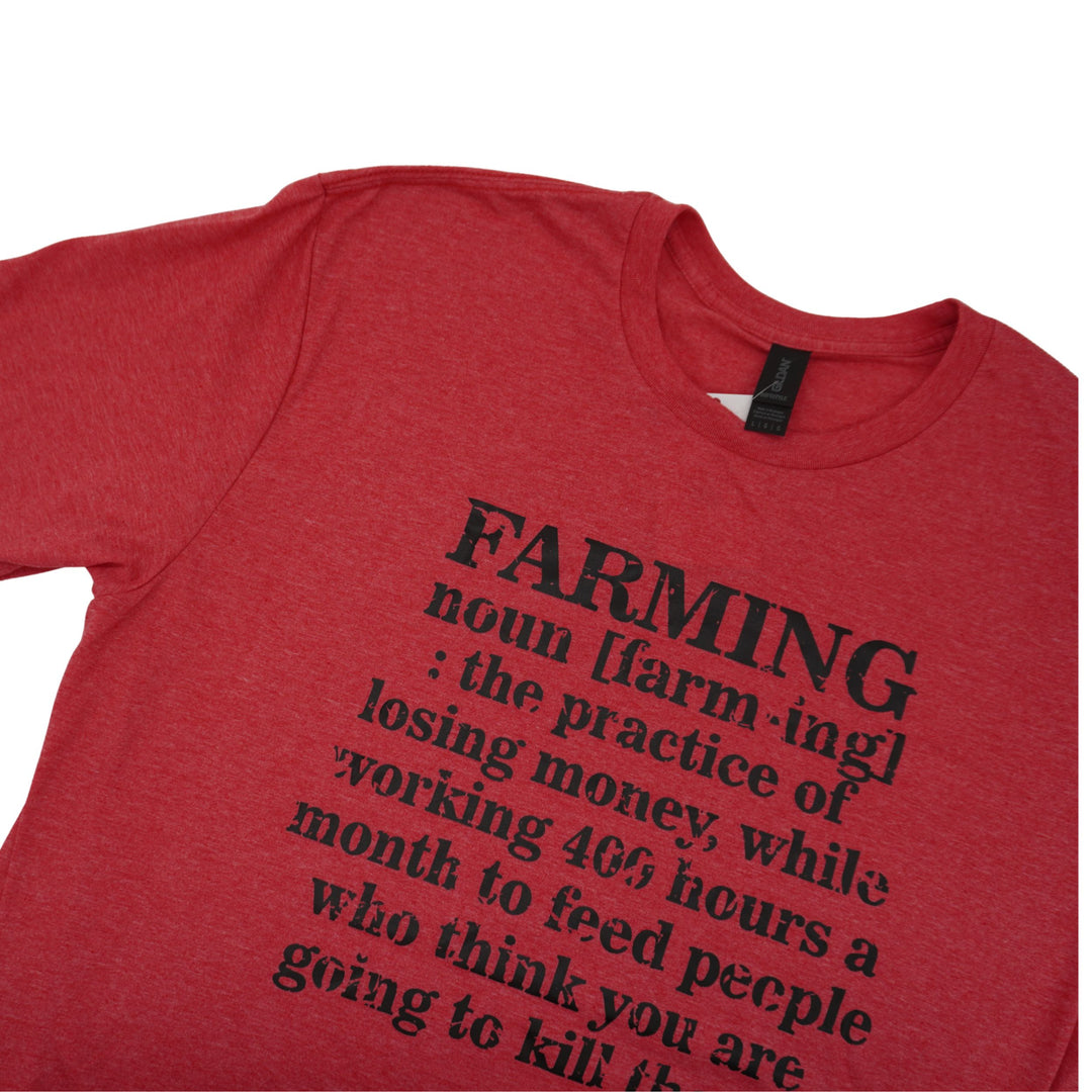 Farming Noun T-Shirt | Heather Steel Blue | Pretty and Fabulous