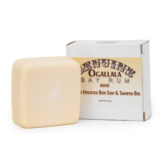 Bath Soap | All In One Soap and Shampoo Bar | 4.5 oz. Bar | Bold, Refreshing Scents | Made in Ogallala, NE | Ogallala Bay Rum