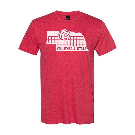 Youth Nebraska Volleyball State T-Shirt | Multiple Sizes | The Hex + The Hive