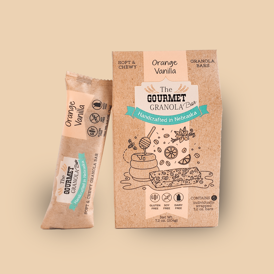 Orange Vanilla Granola Bars | The Gourmet Granola
