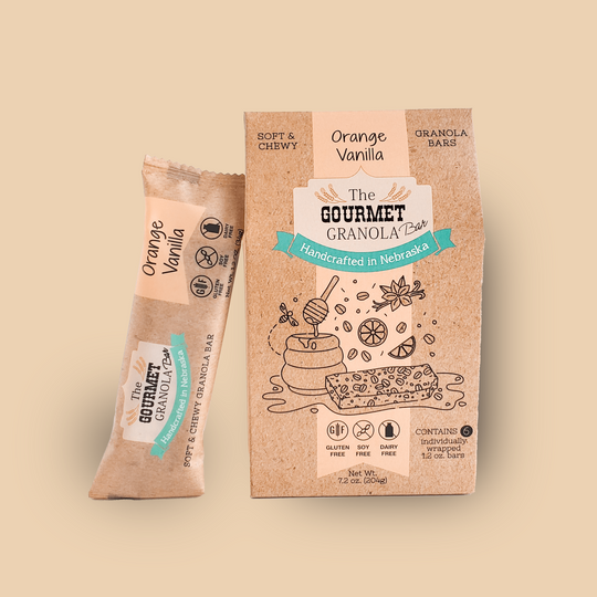 Orange Vanilla Granola Bars | The Gourmet Granola