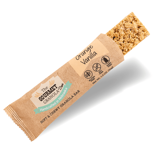Orange Vanilla Granola Bars | The Gourmet Granola