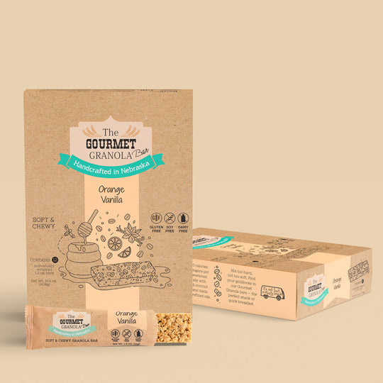 Orange Vanilla Granola Bars | The Gourmet Granola