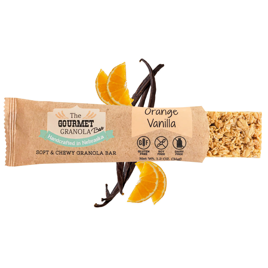 Orange Vanilla Granola Bars | The Gourmet Granola