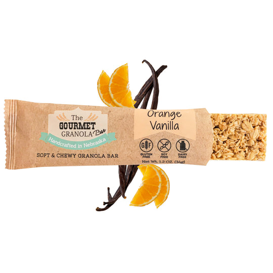 Orange Vanilla Granola Bars | The Gourmet Granola