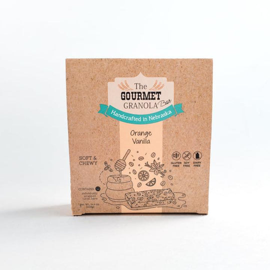 Orange Vanilla Granola Bars | The Gourmet Granola
