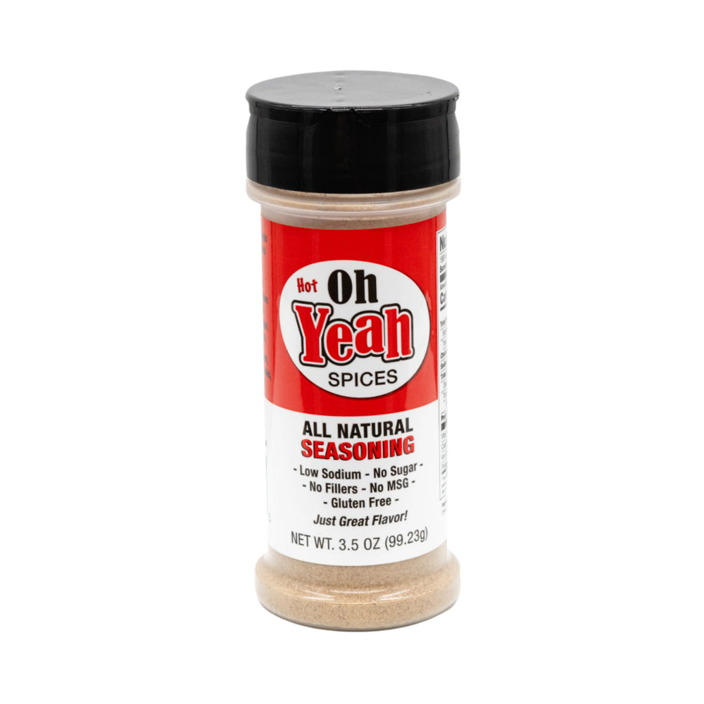 Hot All Natural Spice | Pack of 3 | 3.5 oz. Bottle | 12 All-Natural Herbs | Low Sodium | Gluten and Sugar Free | A Taste of Nebraska | No MSG or GMOs | Great for Meat, Veggies, Soups, Cheeses, and Pizza | Packed With Flavor | Delicious and Nutritious