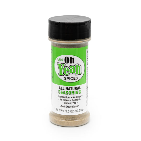 Oh Yeah Plus | 3.5 oz. Bottle | 12 All Natural Herbs and Spices | Low Sodium | Sugar Free |  Steak, Chicken, Or Veggie Seasoning | Adds Richness to All Meals | No MSG or GMO | Healthy Spice Alternative | Nebraska-Made Seasoning