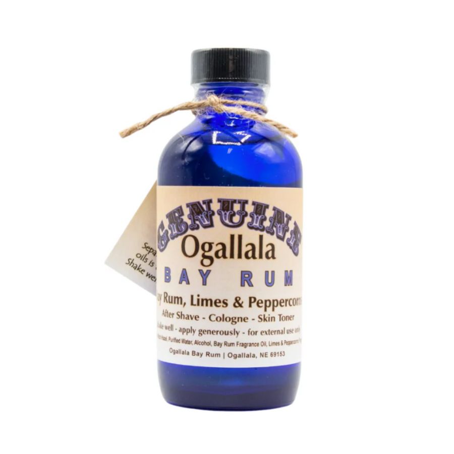 Ogallala Bay Rum: Bay Rum, Limes & Peppercorn Cologne/Aftershave on a white background