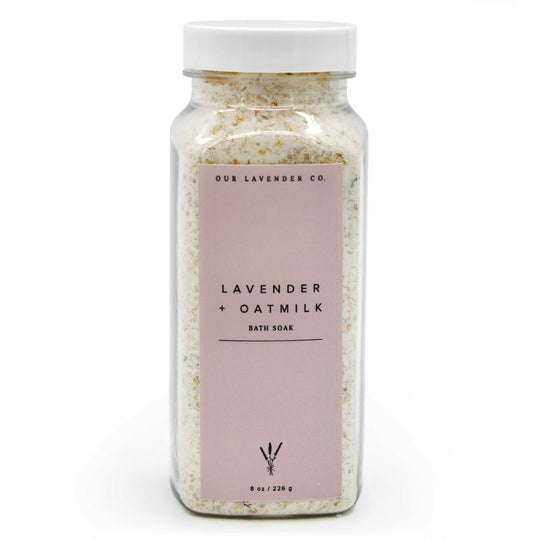 Lavender Scented Oat Milk Bath | 8 oz | Our Lavender Co