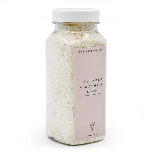 Lavender Scented Oat Milk Bath | 8 oz | Our Lavender Co