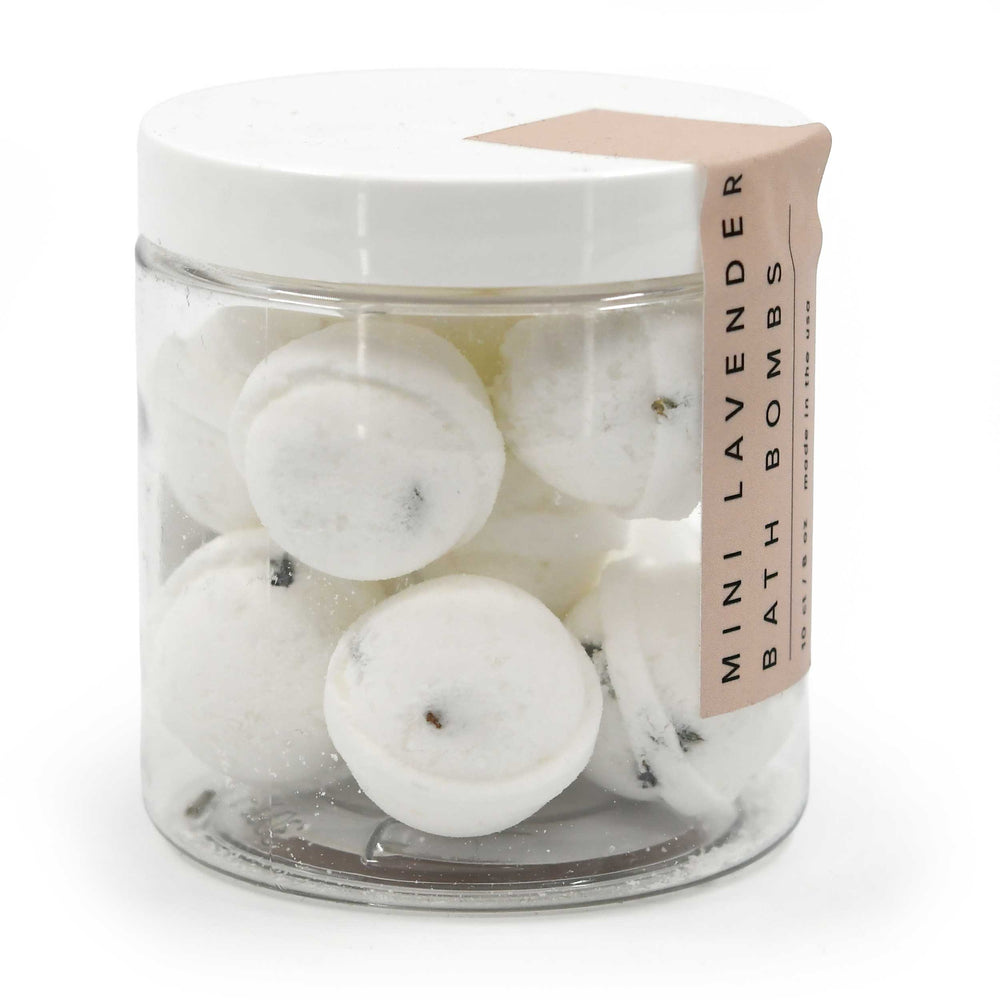 Mini Lavender Scented Bath Bomb | 10 Count | 8 oz | Our Lavender Co