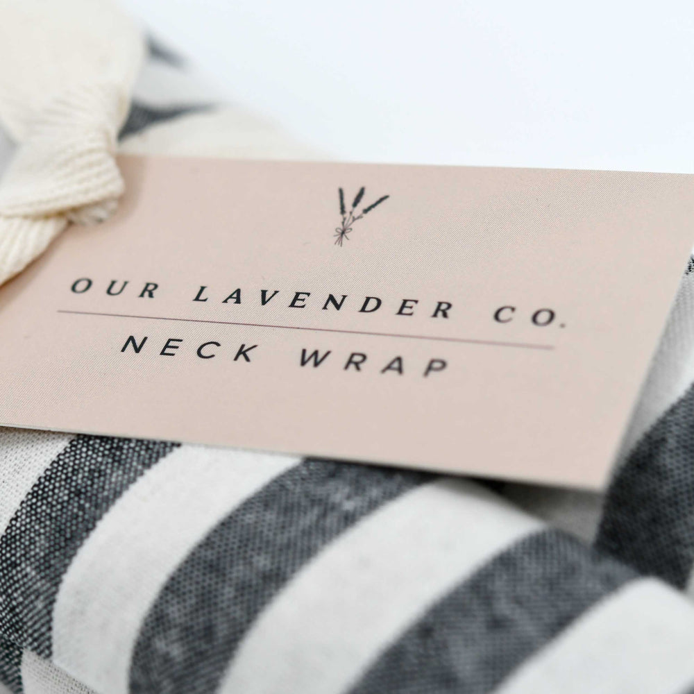 Lavender Neck Wrap Heating Pad | Fabric Varies | 28" x 4" | Our Lavender Co