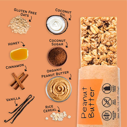 Peanut Butter Granola Bars | The Gourmet Granola