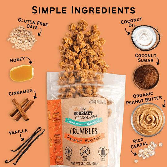 Peanut Butter Crumbles | The Gourmet Granola