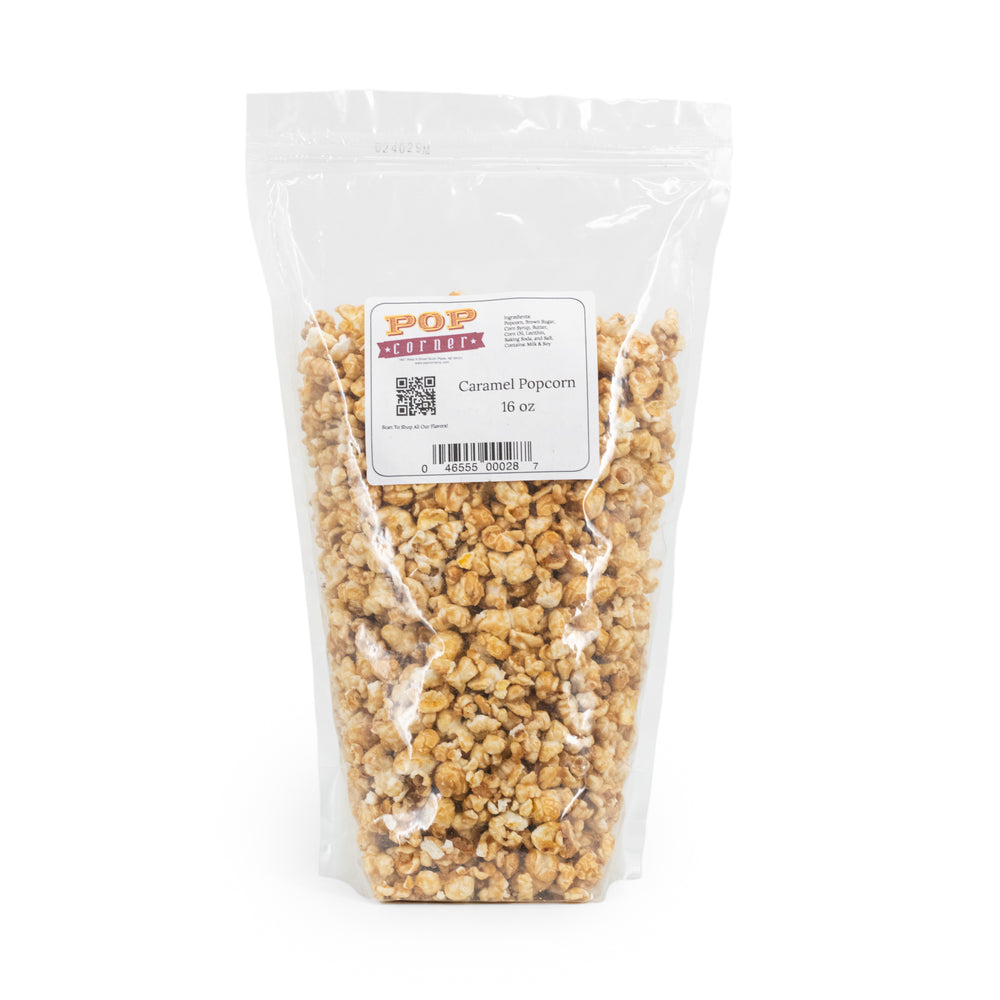 Caramel Popcorn | 16 oz. | 3 Pack | Classic Buttery Caramel Corn | Freshly Popped | Pop Corner | Made in North Platte, NE