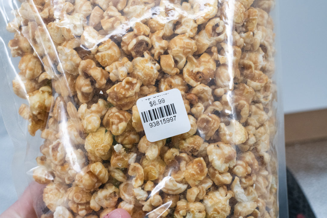 Close up of Caramel Popcorn 