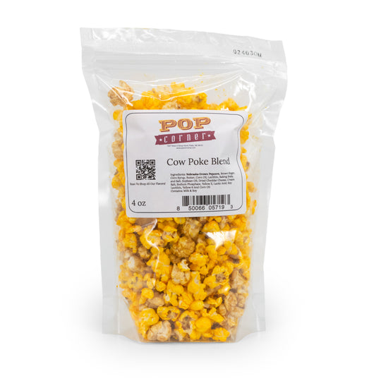 Cow Poke Blend | 4 oz. | 3 Pack | Caramel & Cheddar Popcorn Medley | Sweet & Salty Mix | Pop Corner | Made in North Platte, NE