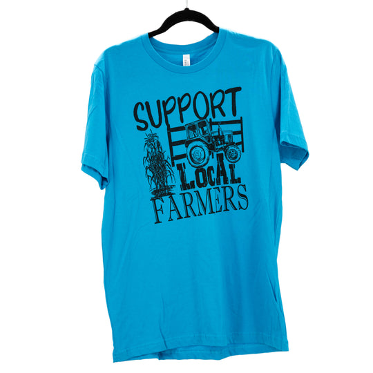 Support Local Farmers T-Shirt | Multiple Colors & Sizes | NE Farming Pride | Soft, Breathable Material | Pretty and Fabulous