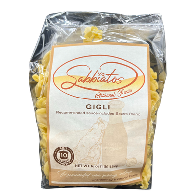 Hand Made Italian Based Artisan Pasta | Gigli Spiral Noodles | Made in Small Batches | Cooks in Under 10 Minutes
