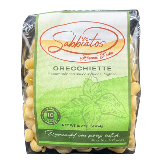 Hand Made Italian Based Artisan Pasta | Orecchiette Shell Shaped Noodles | Made in Small Batches | Cooks in Under 10 Minutes