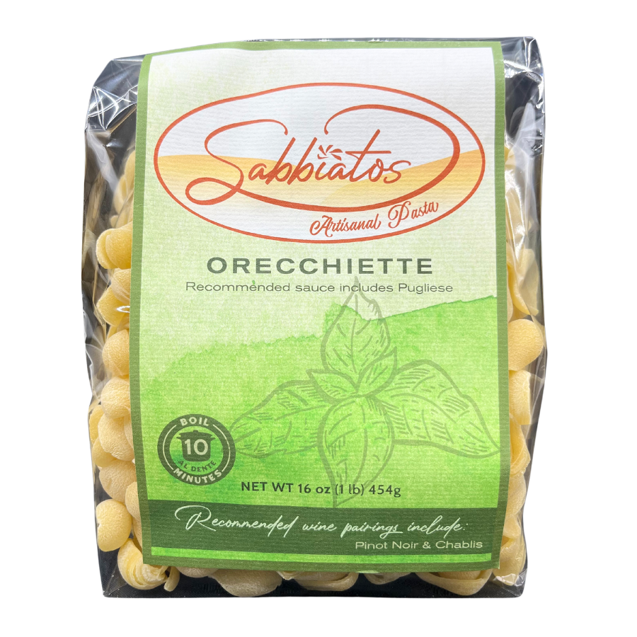 Hand Made Italian Based Artisan Pasta | Orecchiette Shell Shaped Noodles | Made in Small Batches | Cooks in Under 10 Minutes | Pack of 3 | Shipping Included