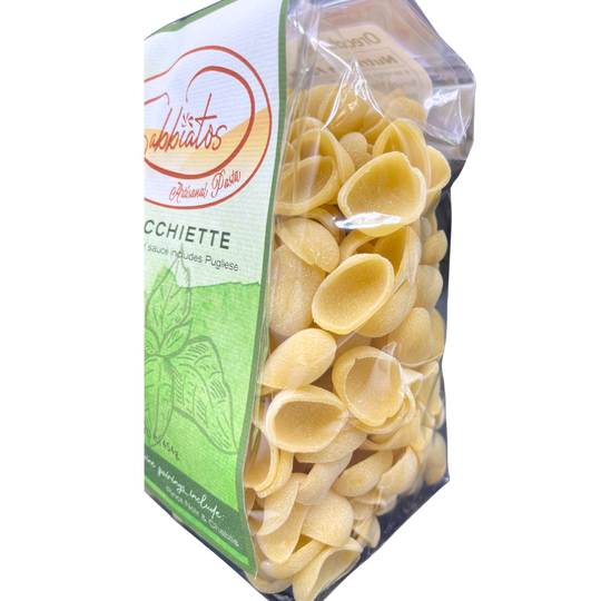 Hand Made Italian Based Artisan Pasta | Orecchiette Shell Shaped Noodles | Made in Small Batches | Cooks in Under 10 Minutes