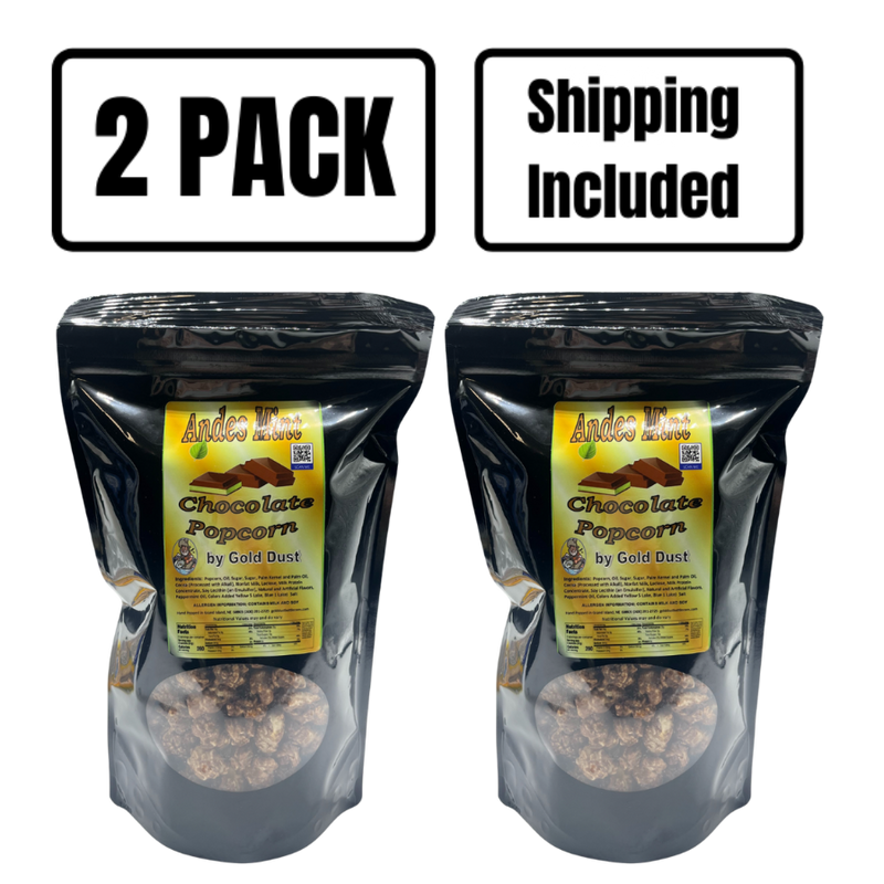 Mint Chocolate Covered Popcorn | 6 oz. Bag | 2 Pack | Minty, Sweet, and Salty Flavor | Mint Lovers&