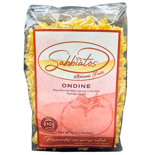 Hand Made Italian Based Artisan Pasta | Ondine Mini Lasagna Shaped Noodles | Cooks in Under 10 Minutes | Retains Sauces & Condiments | Authentic Taste | 100% Durum Wheat Semolina Flour | Nebrask Pasta | Easy To Make | Pairs Well With Tomato Basil Sauce