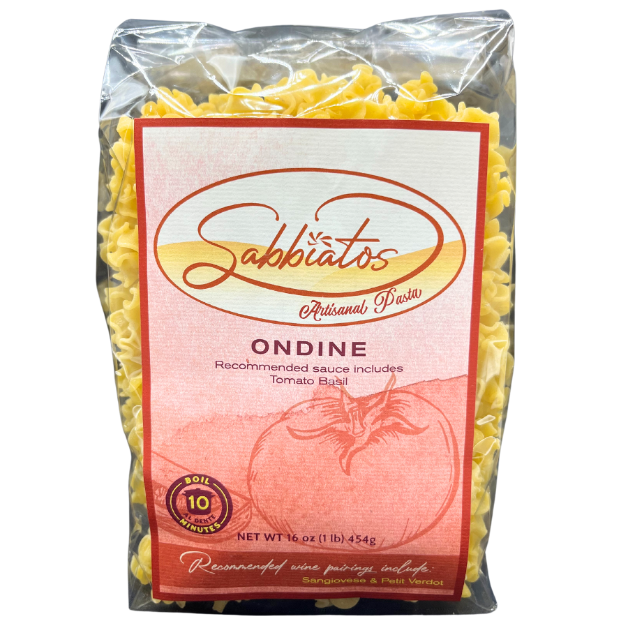 Hand Made Italian Based Artisan Pasta | Ondine Mini Lasagna Shaped Noodles | Made in Small Batches | Cooks in Under 10 Minutes | Pack of 3 | Shipping Included