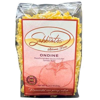Hand Made Italian Based Artisan Pasta | Ondine Mini Lasagna Shaped Noodles | Made in Small Batches | Cooks in Under 10 Minutes | Pack of 3 | Shipping Included