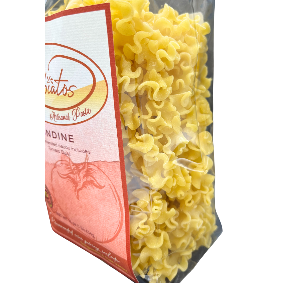 Hand Made Italian Based Artisan Pasta | Ondine Mini Lasagna Shaped Noodles | Cooks in Under 10 Minutes | Retains Sauces & Condiments | Authentic Taste | 100% Durum Wheat Semolina Flour | Nebrask Pasta | Easy To Make | Pairs Well With Tomato Basil Sauce