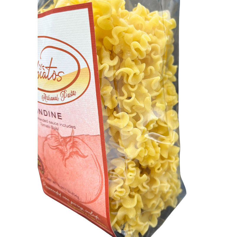 Hand Made Italian Based Artisan Pasta | Ondine Mini Lasagna Shaped Noodles | Cooks in Under 10 Minutes | Retains Sauces & Condiments | Authentic Taste | 100% Durum Wheat Semolina Flour | Nebrask Pasta | Easy To Make | Pairs Well With Tomato Basil Sauce