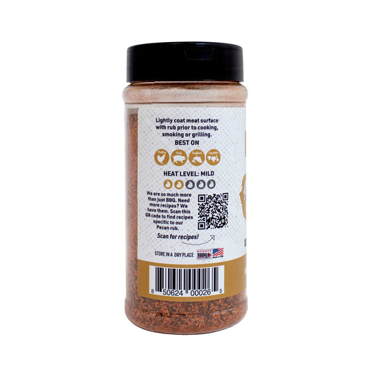 Pecan Natural Gluten Free BBQ Rub 11 oz | Gluten Free | Hickman's Fat Boy BBQ