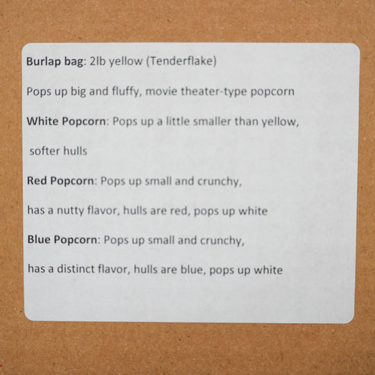 Popcorn Gift Box Set | 2 lb Bags | Non-GMO | Multiple Kinds | Popcorn County USA | North Loup Valley