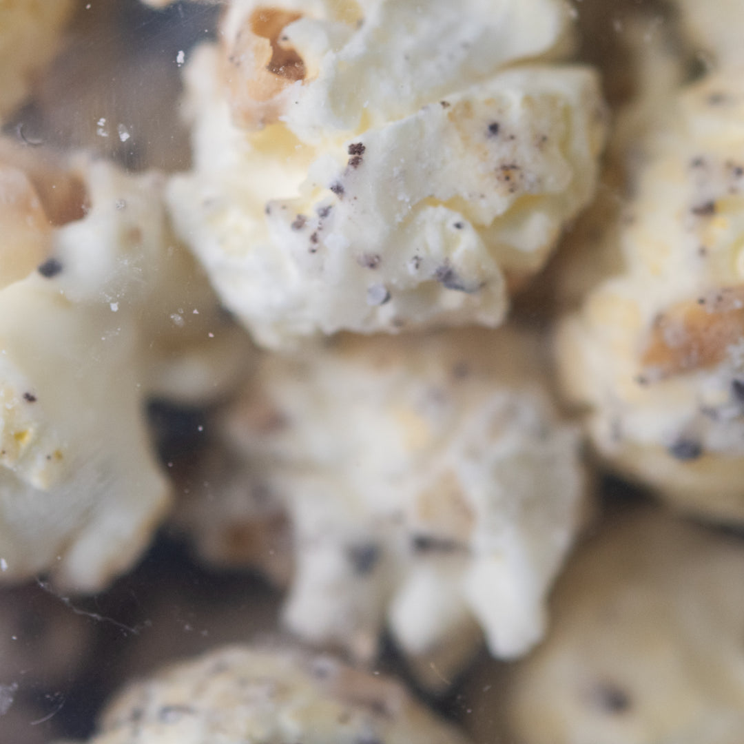 Close up of Cookies -N- Cream Popcorn 