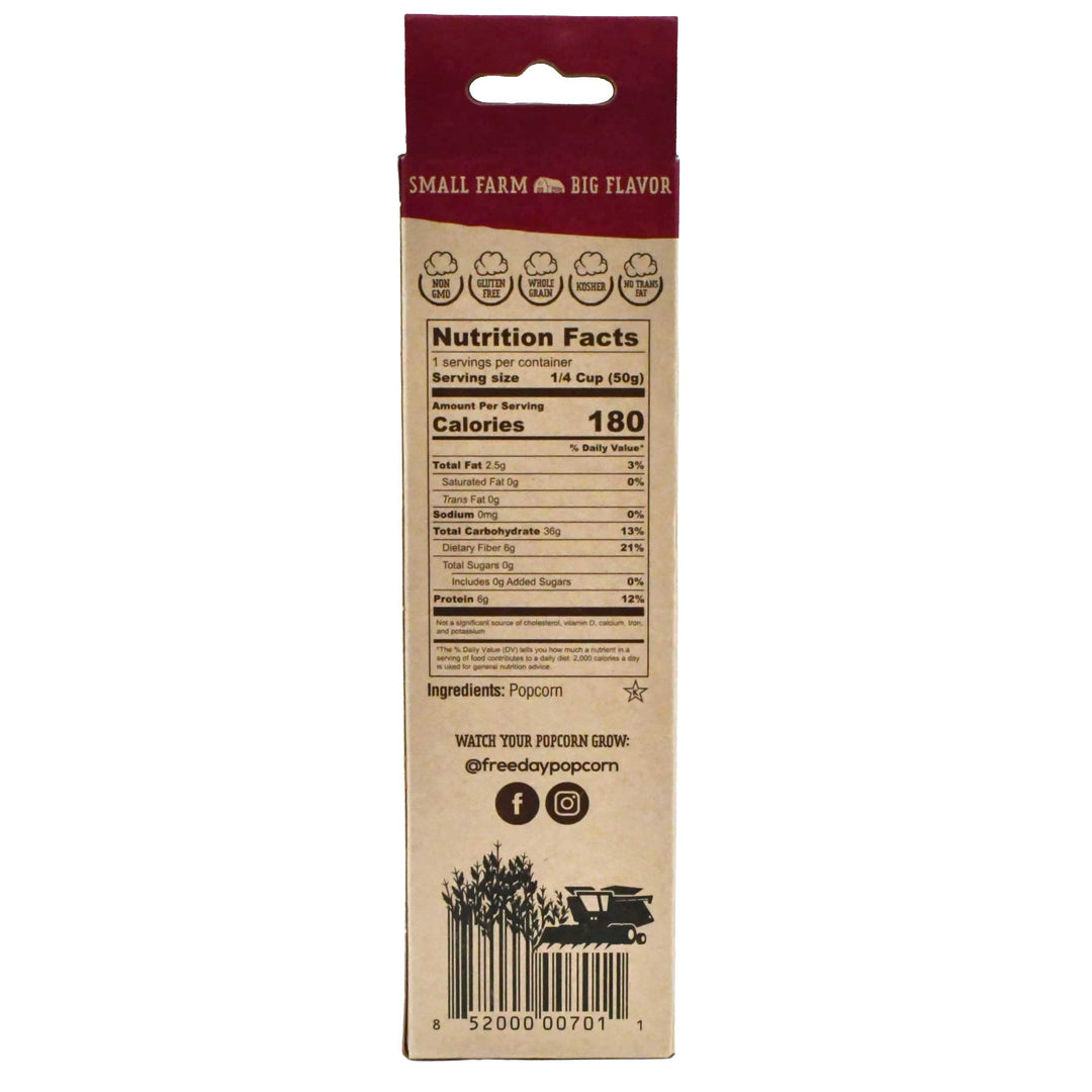 Popping Ear | Yellow Un-Popped Popcorn | Pack of 6 | Non-GMO | Free Day Popcorn