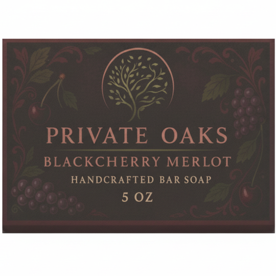 Black Cherry Merlot Bar Soap | 5 oz | Private Oaks Soap Co.