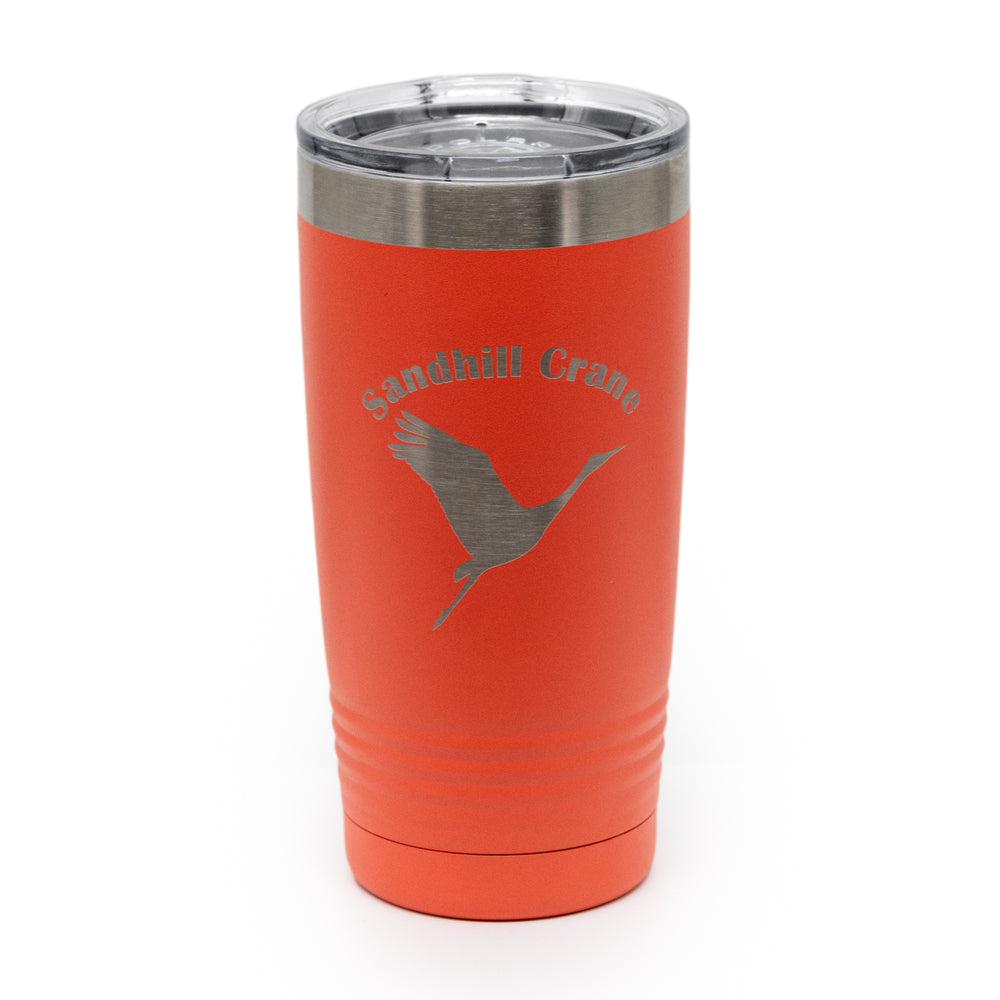 Coral Sandhill Crane 20 oz. Tumbler