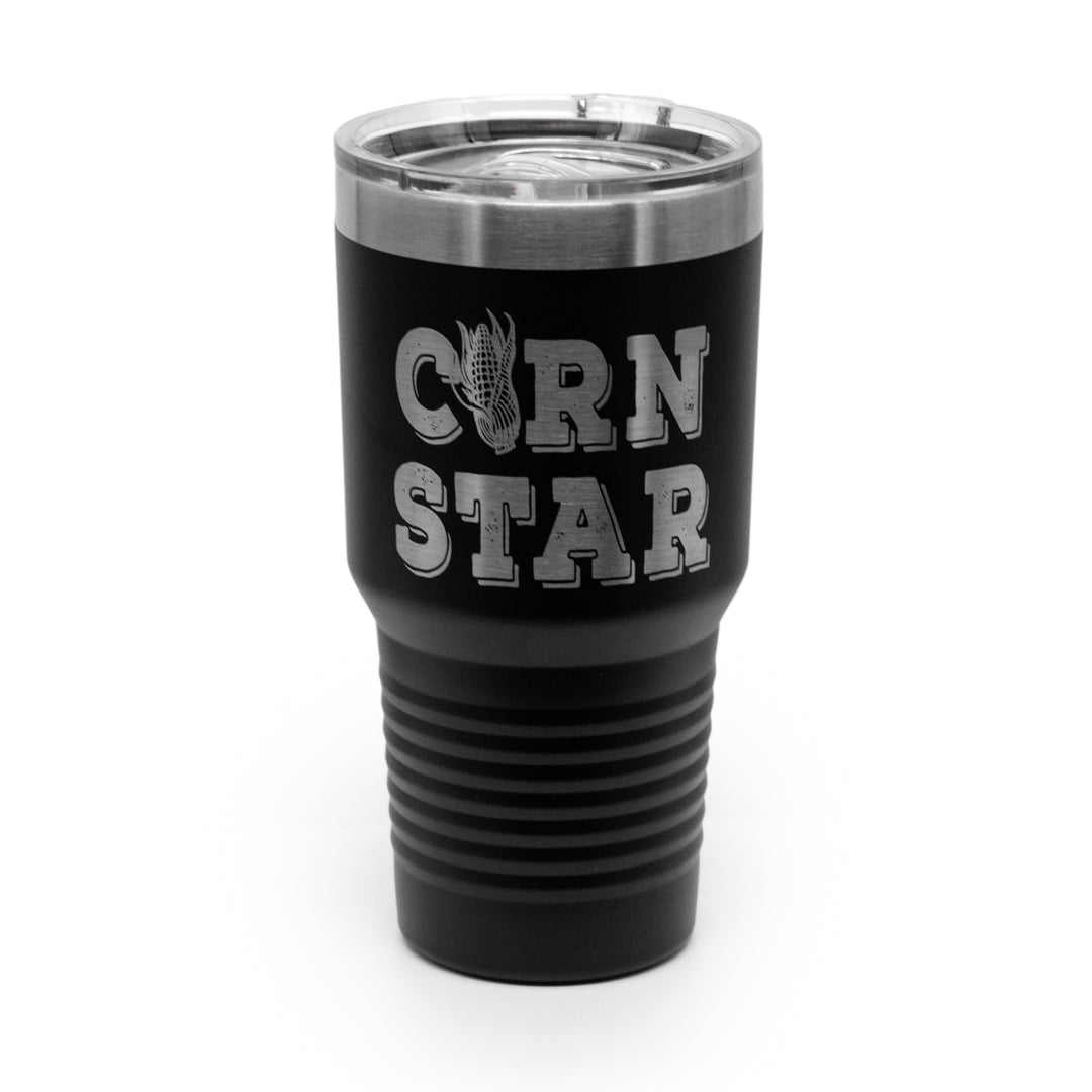 Black 30 oz. Corn Star Tumbler