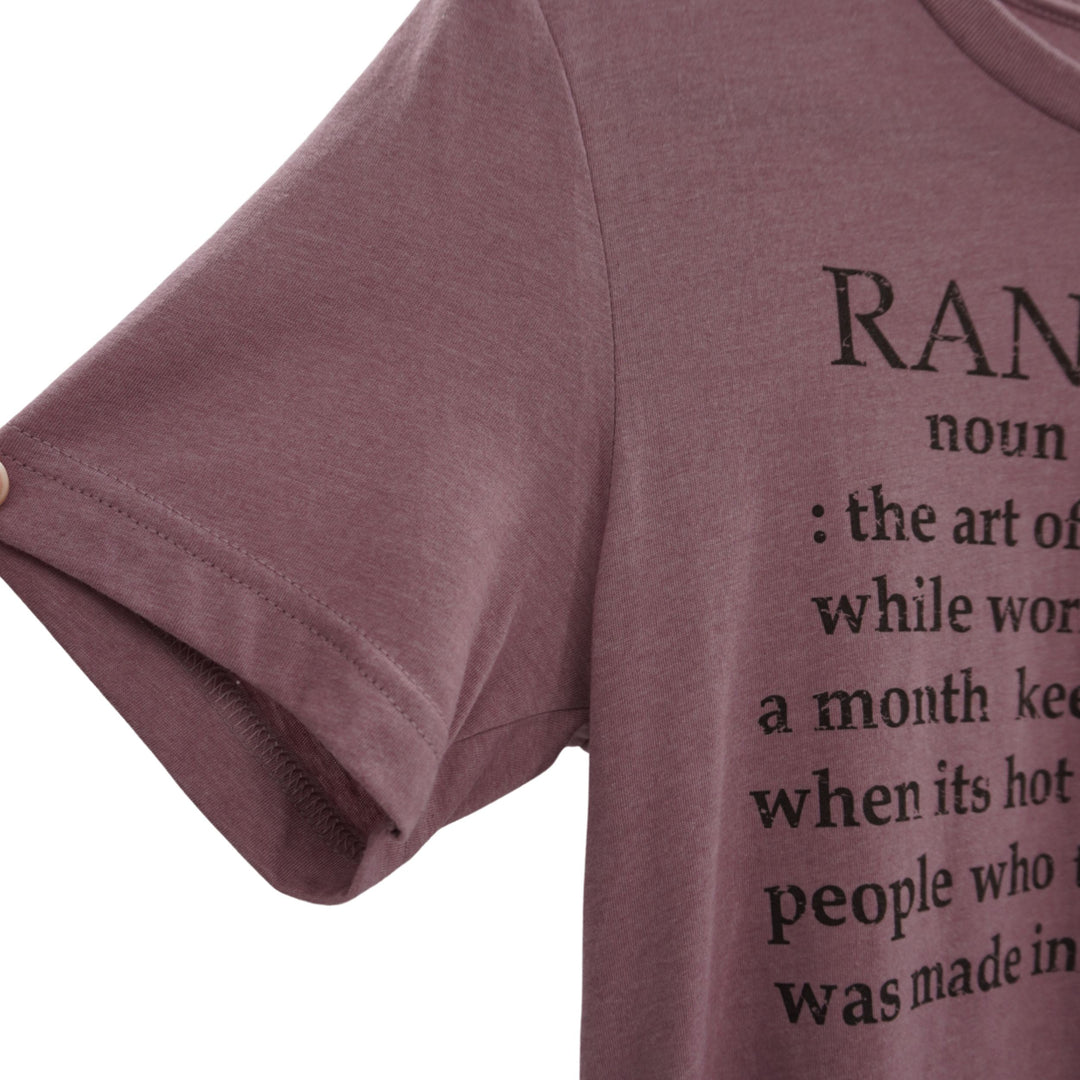 Ranching Noun T-Shirt | Heather Steel Blue | Multiple Sizes | Pretty & Fabulous