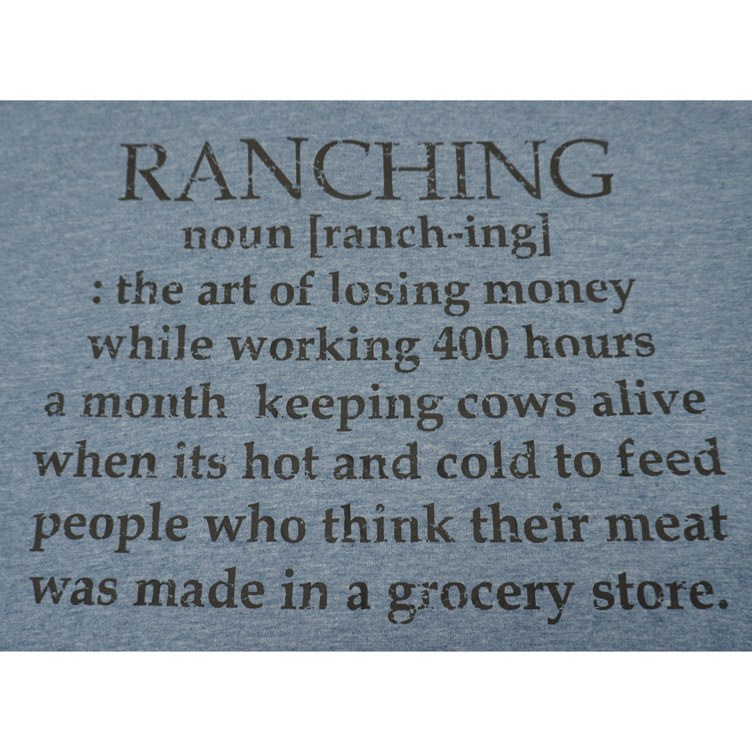 Ranching Noun T-Shirt | Heather Steel Blue | Multiple Sizes | Pretty & Fabulous