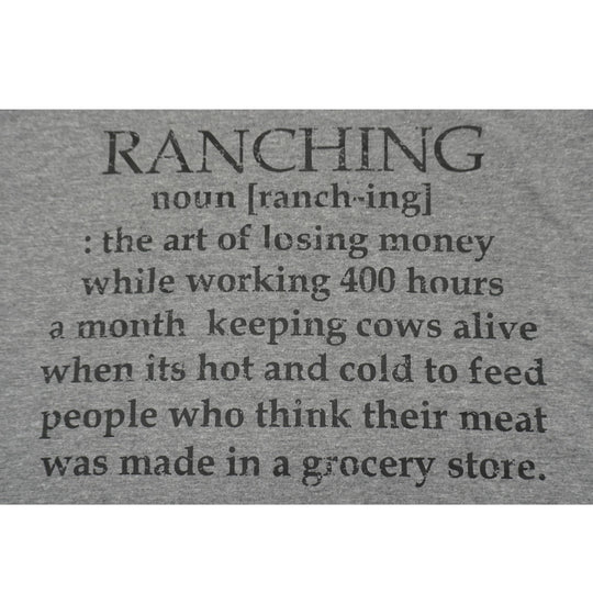 Ranching Noun T-Shirt | Heather Steel Blue | Multiple Sizes | Pretty & Fabulous