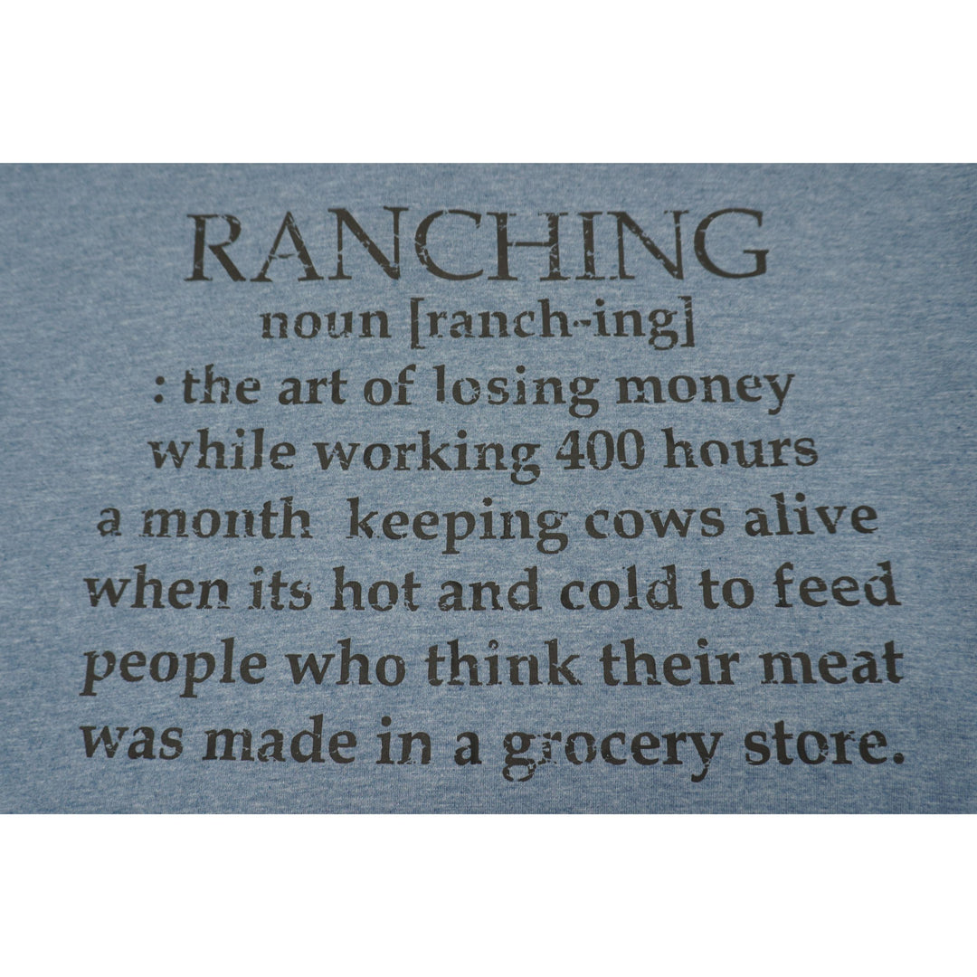 Ranching Noun T-Shirt | Heather Steel Blue | Multiple Sizes | Pretty & Fabulous