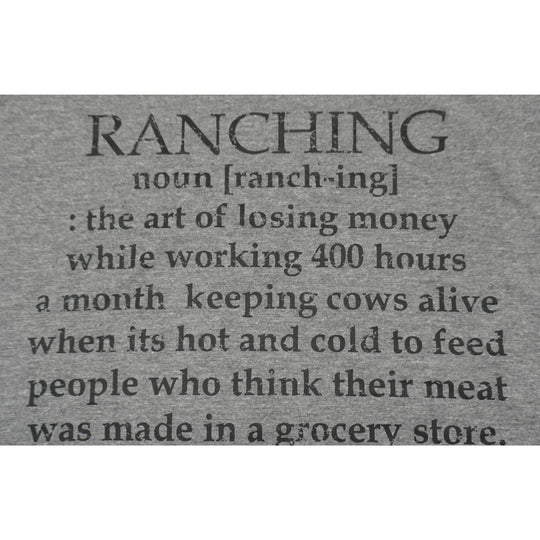Ranching Noun T-Shirt | Heather Steel Blue | Multiple Sizes | Pretty & Fabulous