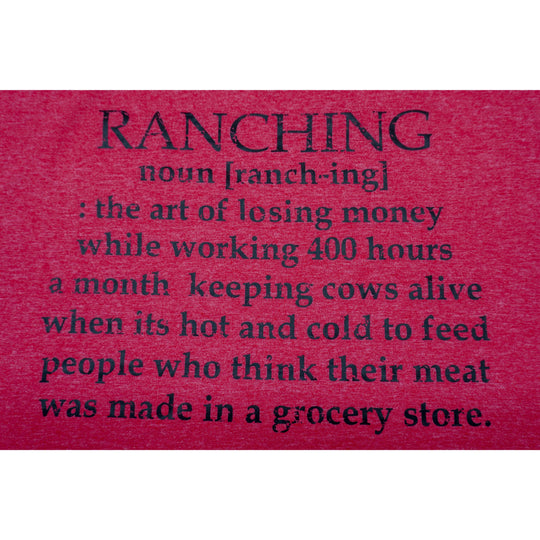 Ranching Noun T-Shirt | Heather Steel Blue | Multiple Sizes | Pretty & Fabulous