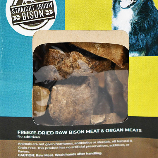 Raw Buddy Treats | Pet Treats | 4 oz | Straight Arrow Bison
