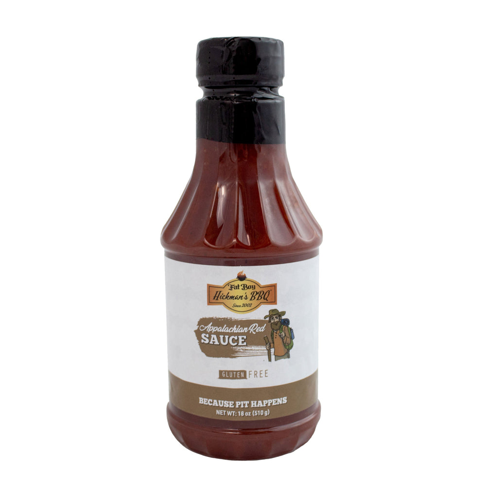 Appalachian Red Gluten Free Vinegar-Based BBQ Sauce 18 oz | Pack of 2 | Gluten Free | Hickman's Fat Boy BBQ