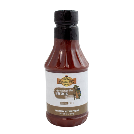 Appalachian Red Gluten Free Vinegar-Based BBQ Sauce 18 oz | Gluten Free | Hickman's Fat Boy BBQ